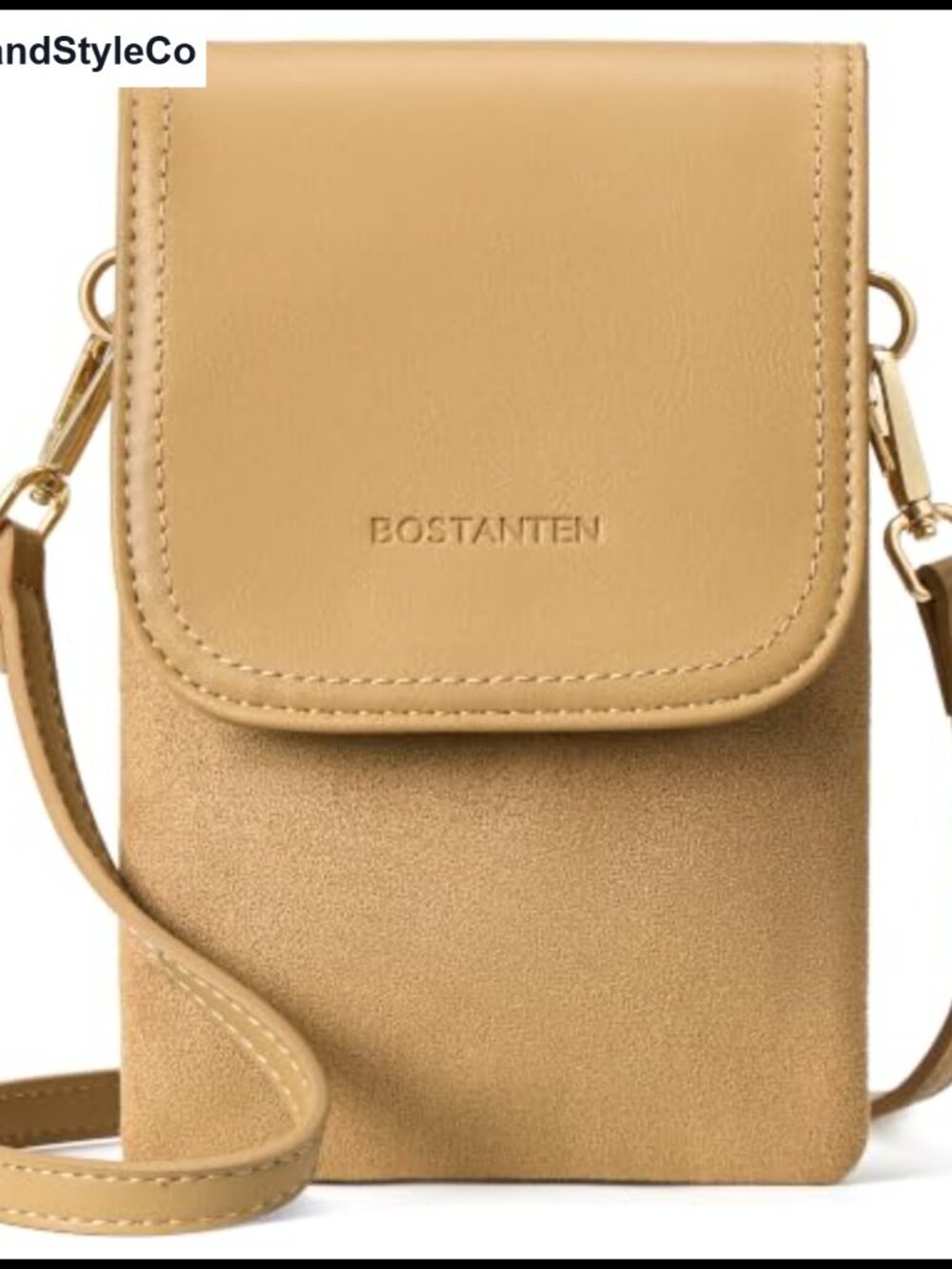 Small Crossbody Bag for Women RFID Phone Purse Vegan Leather Faux Suede